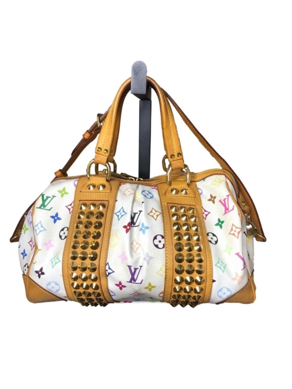 LOUIS VUITTON Monogram MultiColor Courtney MM Murakami White - Picture 12 of 17
